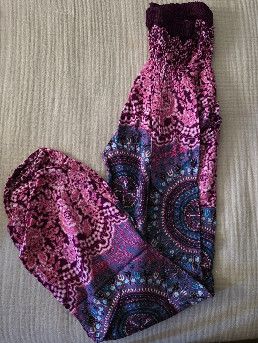 Pink & Purple Boho Print Pants